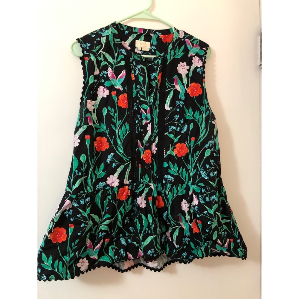 kate spade hummingbird peplum top